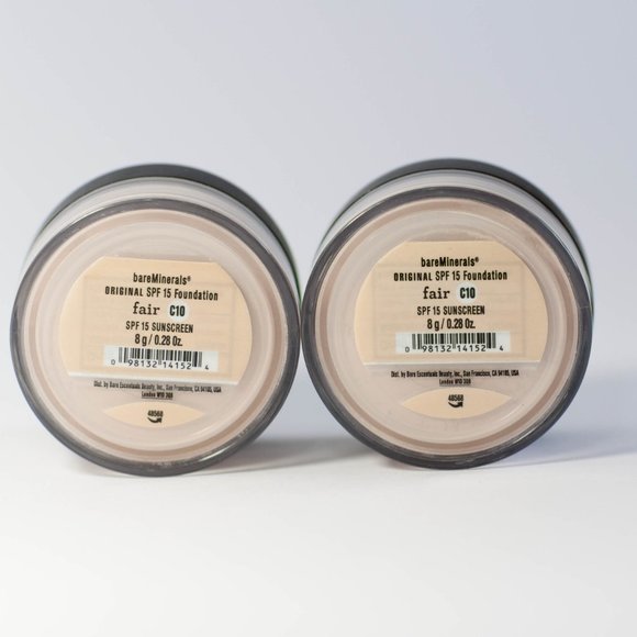 #NWT bareMinerals SPF15 Original Foundation Fair C10 8g/0.28oz - Lot of 2 - Picture 1 of 4